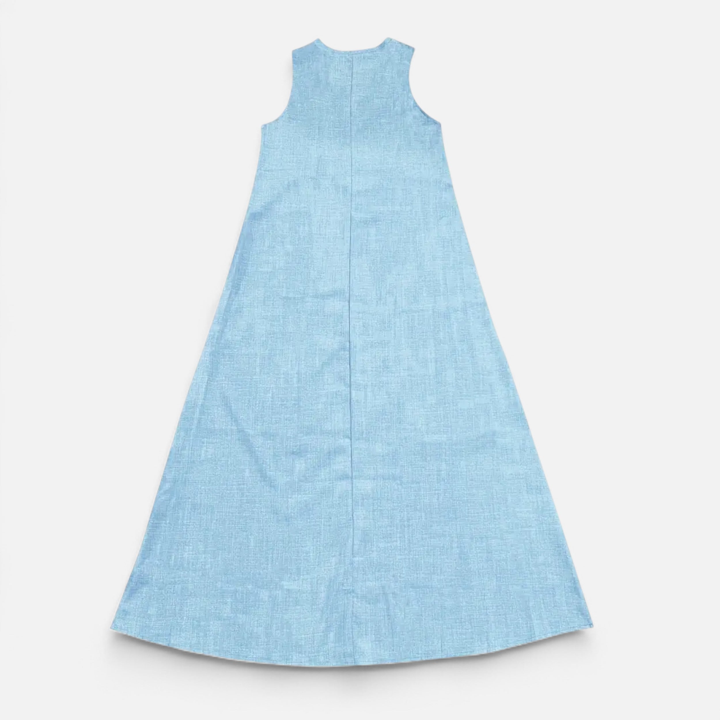 Velqlo | Women’s V-Neck Sleeveless Dress – Soft Lightweight Elegance