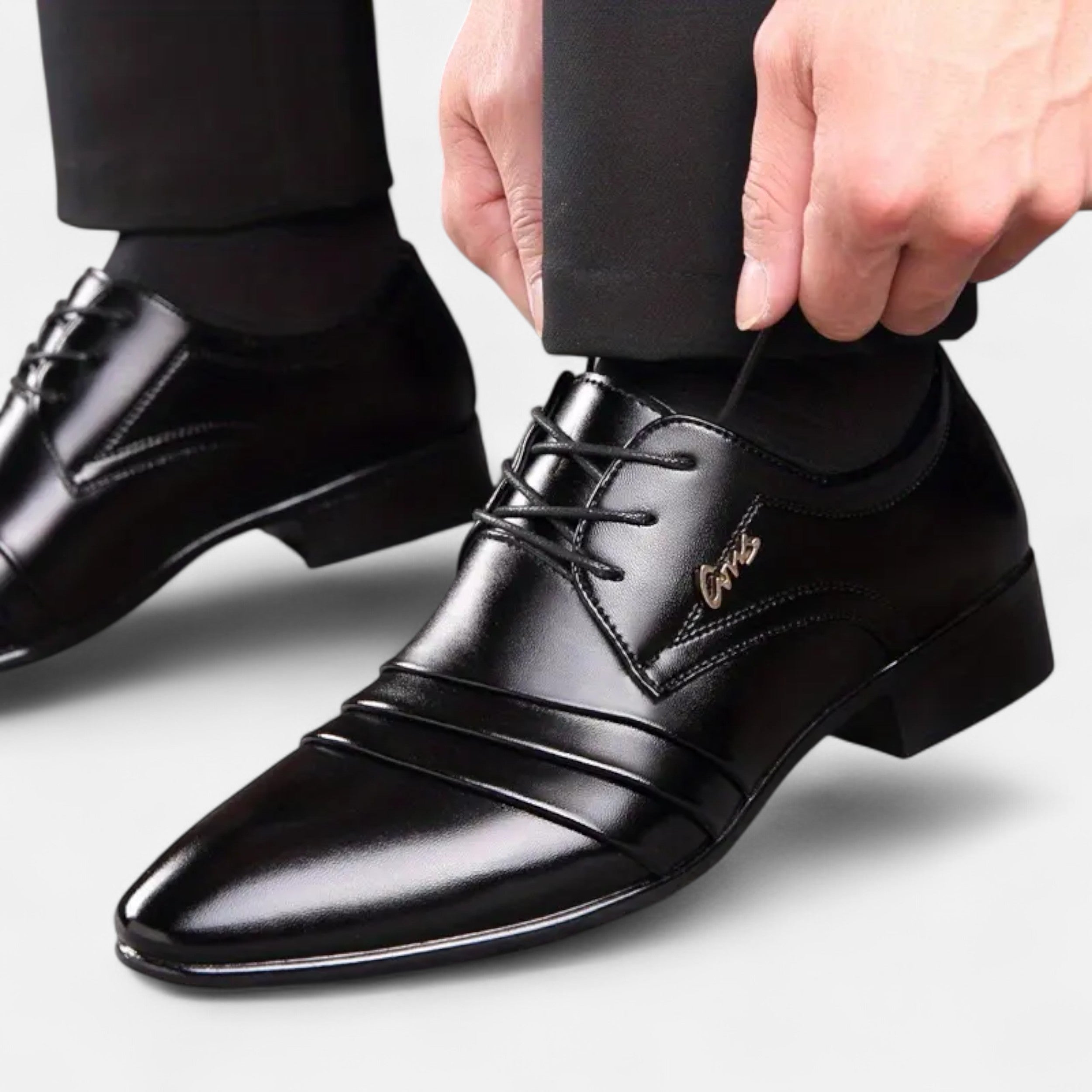 Velqlo | Men’s Derby Shoes – Vintage Lace-Up Elegance