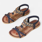 Velqlo | Women’s Rhinestone Butterfly Sandals – Boho Summer Charm
