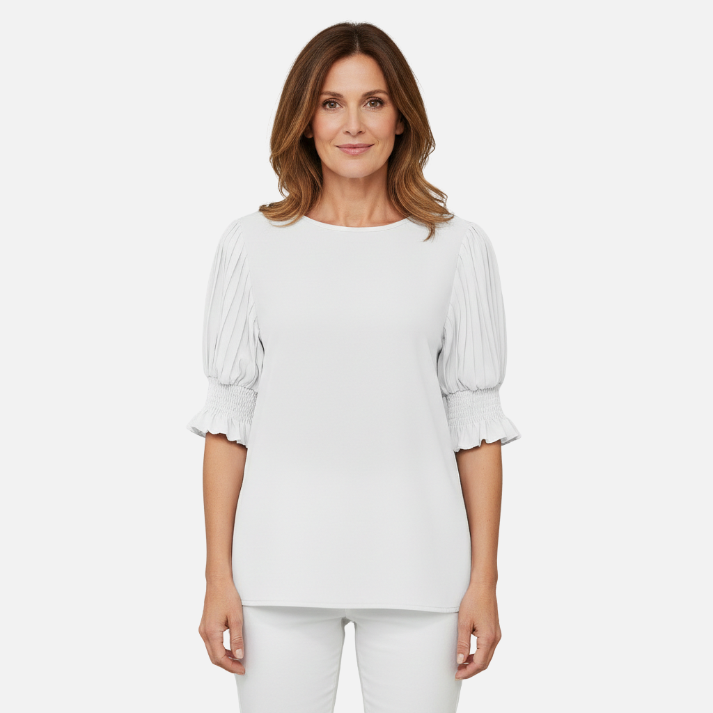 Velqlo | Blouse élégante en mousseline pour femmes, idéale pour le bureau