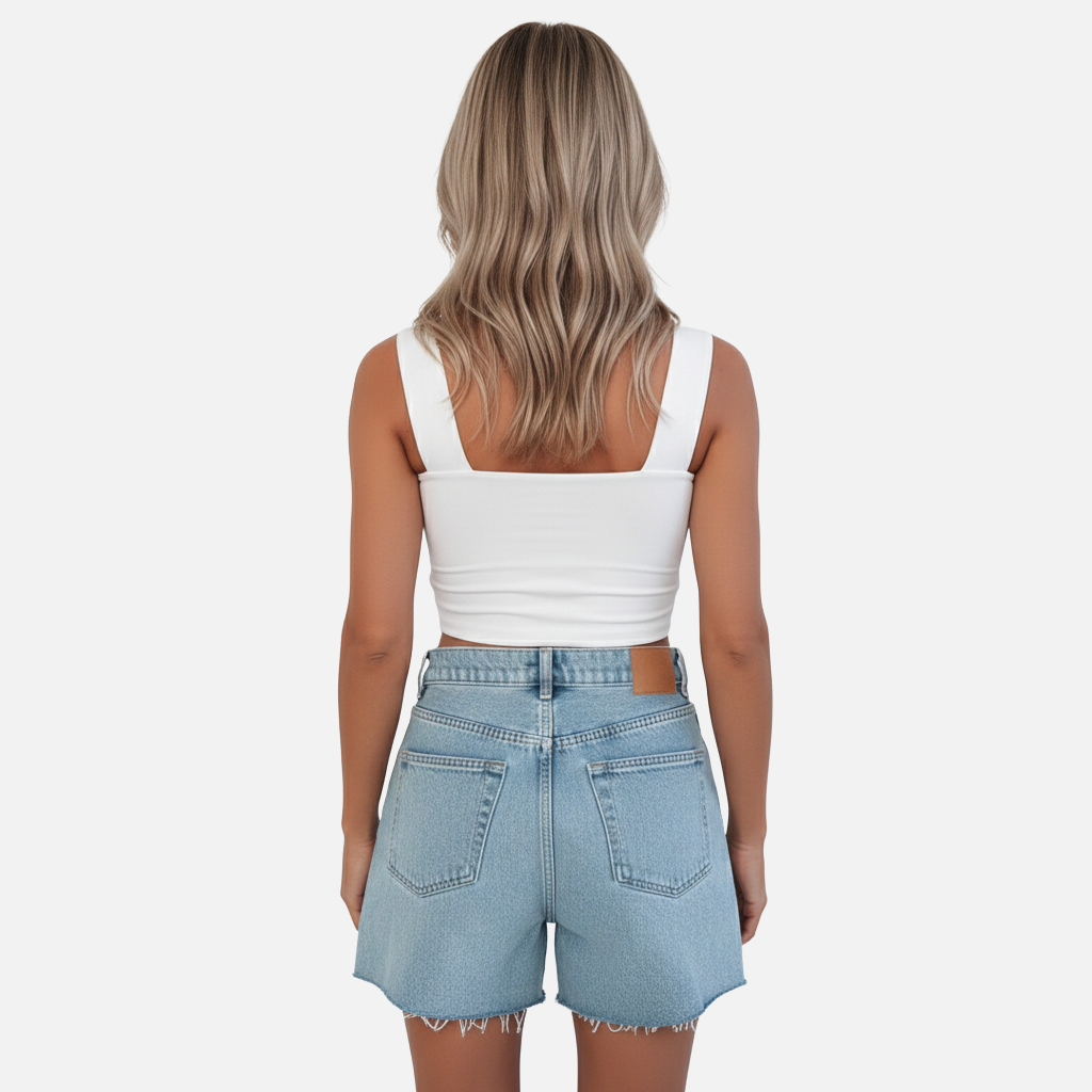 Velqlo | Débardeur court ajusté pour femme, idéal pour l'été