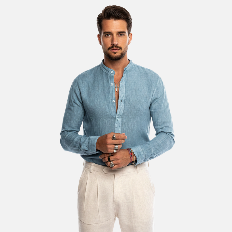 Velqlo | Chemise d’été pour homme fabrication italienne coupe classique