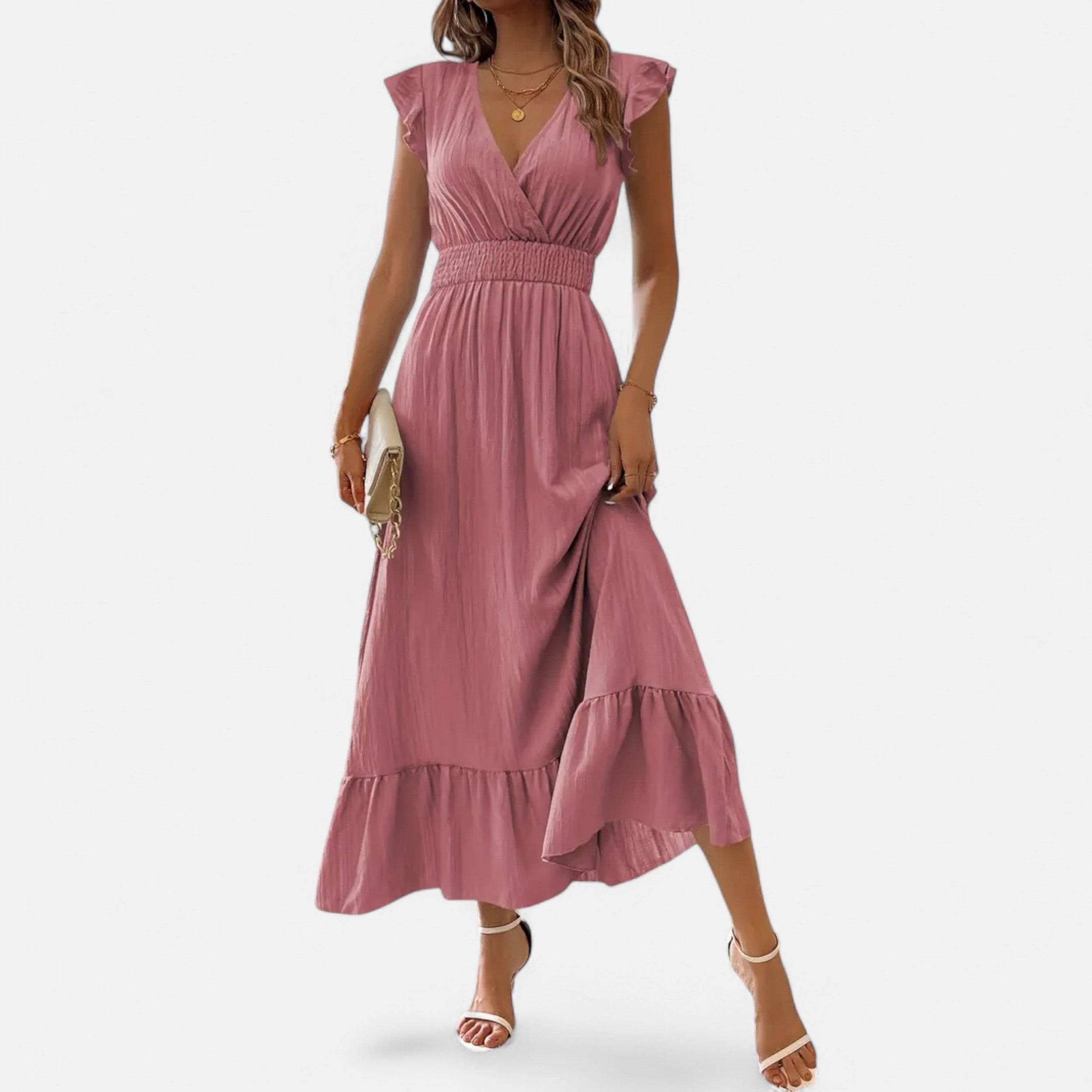Velqlo | Women’s Z13 Elegant Dress – Timeless Modern Sophistication