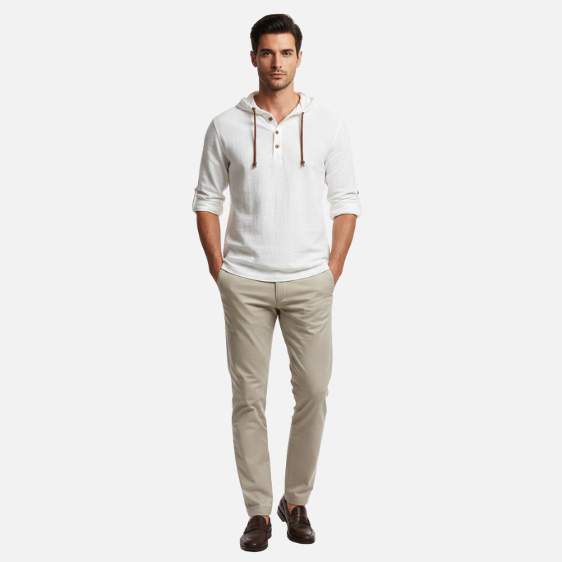 Velqlo | Chemise à capuche homme – Coupe décontractée