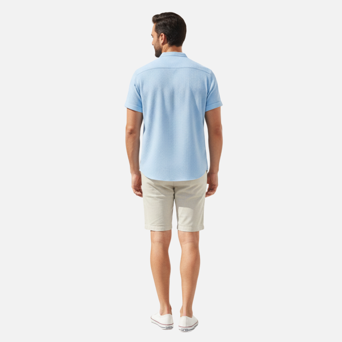 Velqlo | Chemise d'été décontractée pour homme coupe ample respirante