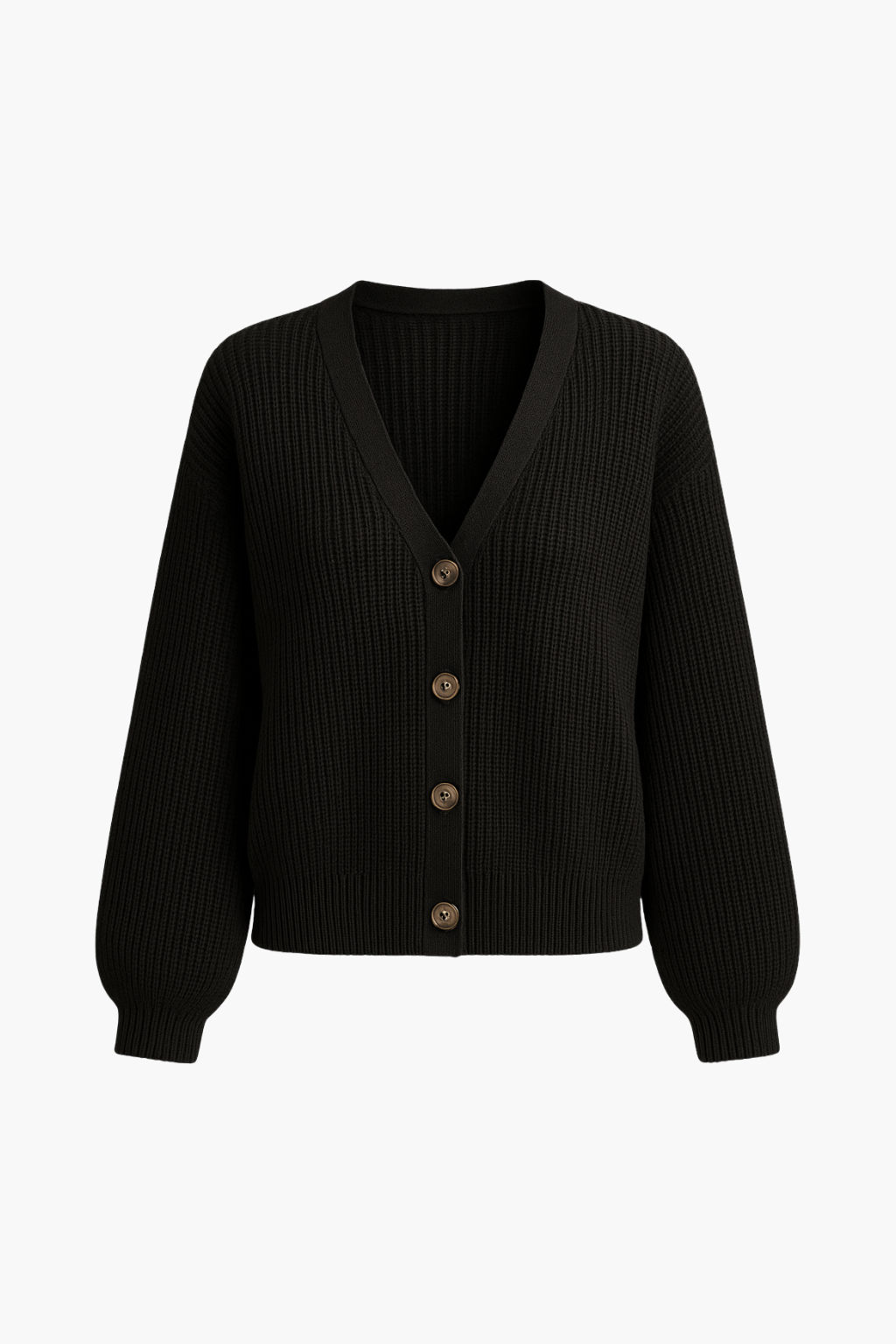 Cardigan en Tricot à Col V pour Femmes Velqlo