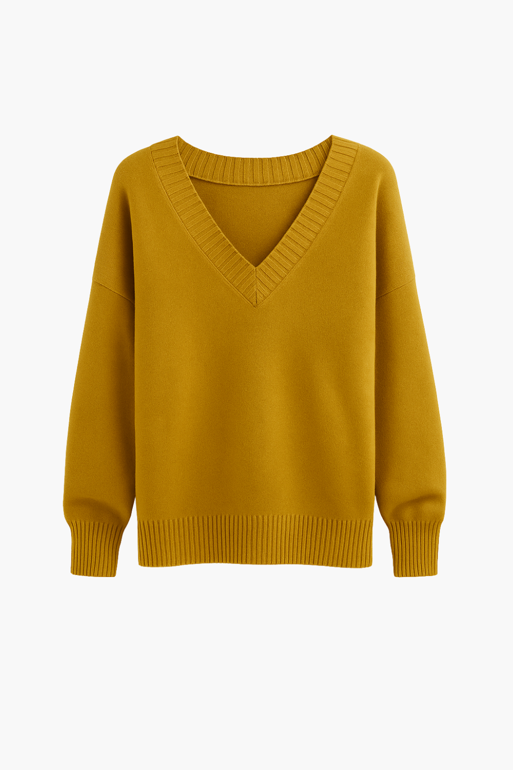 Pull en Maille à Col V pour Femmes Velqlo