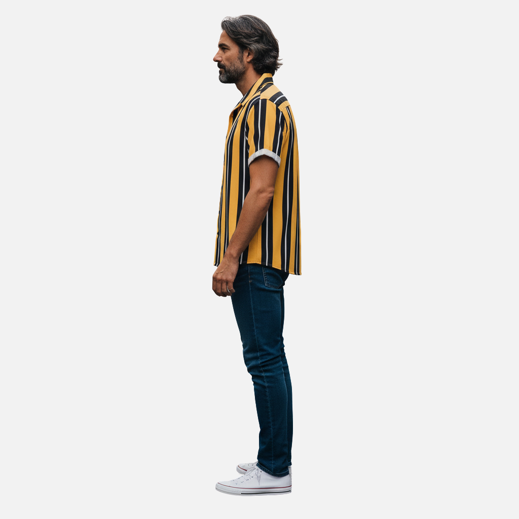 Velqlo | Chemise d'été en coton pour homme – Coupe ample, style décontracté et respirant