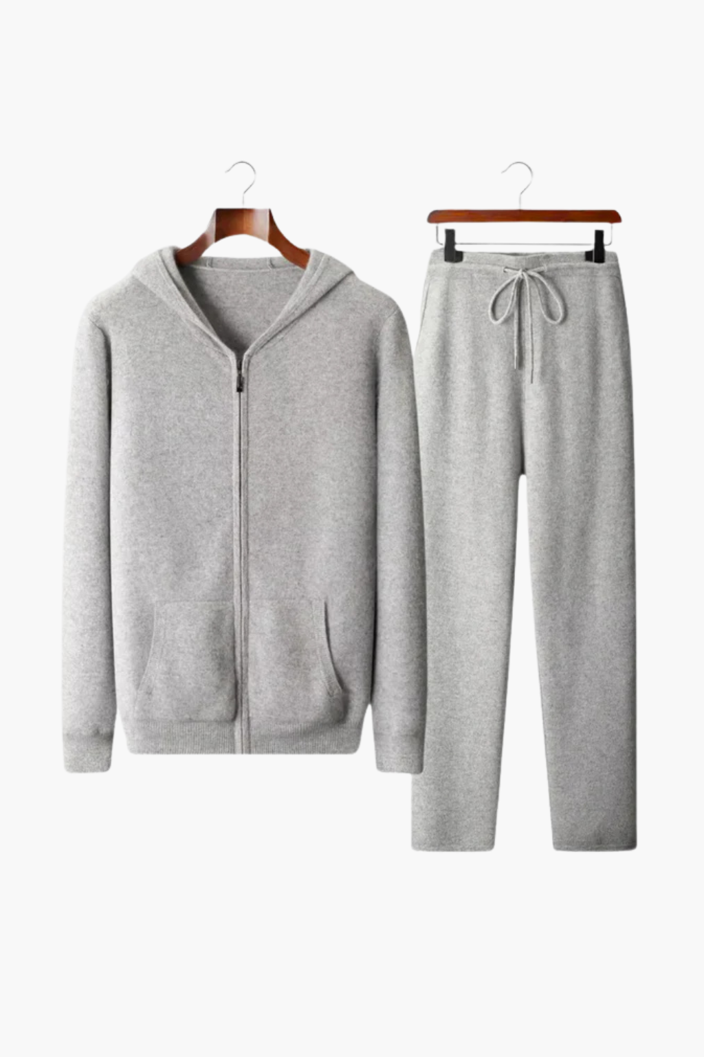 Ensemble de détente à capuche en mérinos pour homme Velqlo – Tricot en laine