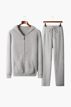 Ensemble de détente à capuche en mérinos pour homme Velqlo – Tricot en laine