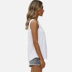 Velqlo | Débardeur ample à encolure carrée pour femme, chemise d'été