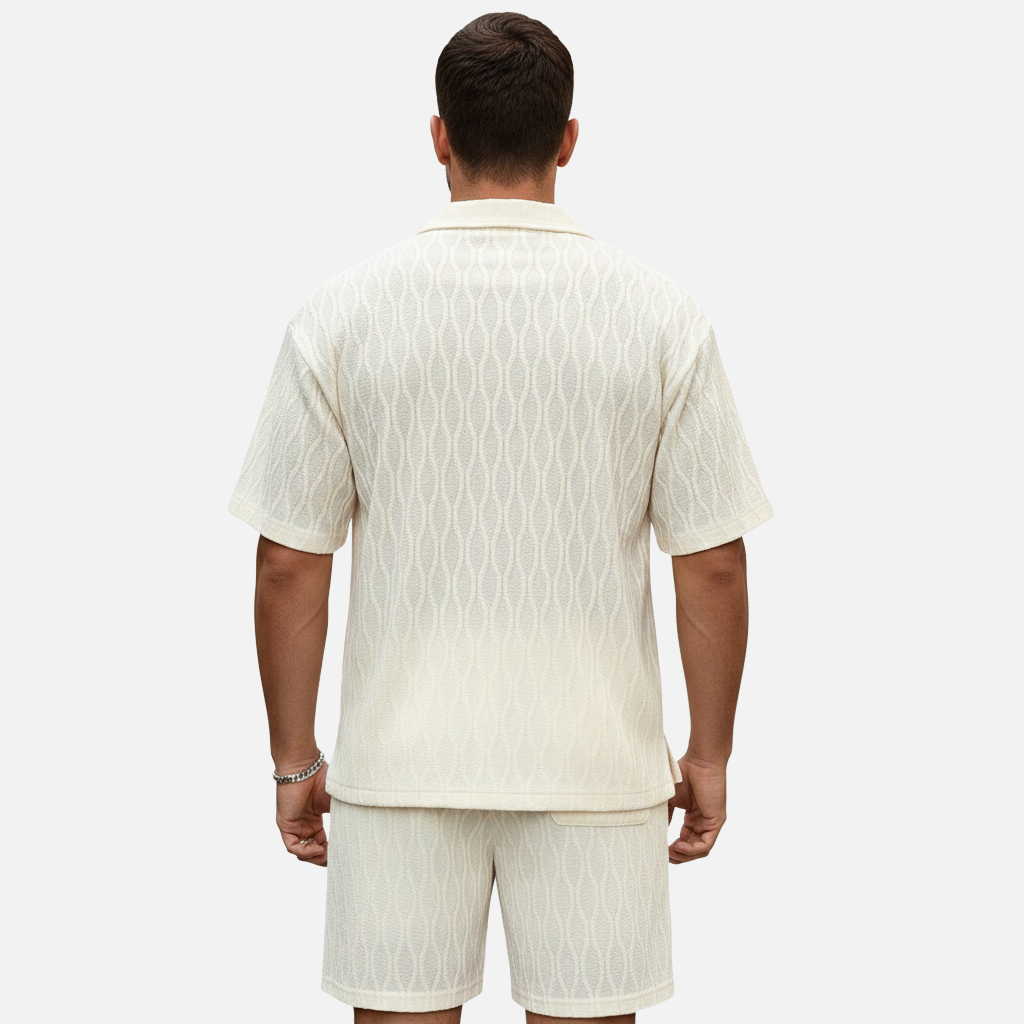 Velqlo | Ensemble deux pièces pour homme pour l'été chemise légère et short