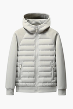 Veste à Capuche en Duvet pour Hommes Velqlo – Remplissage en Duvet de Canard Matelassé