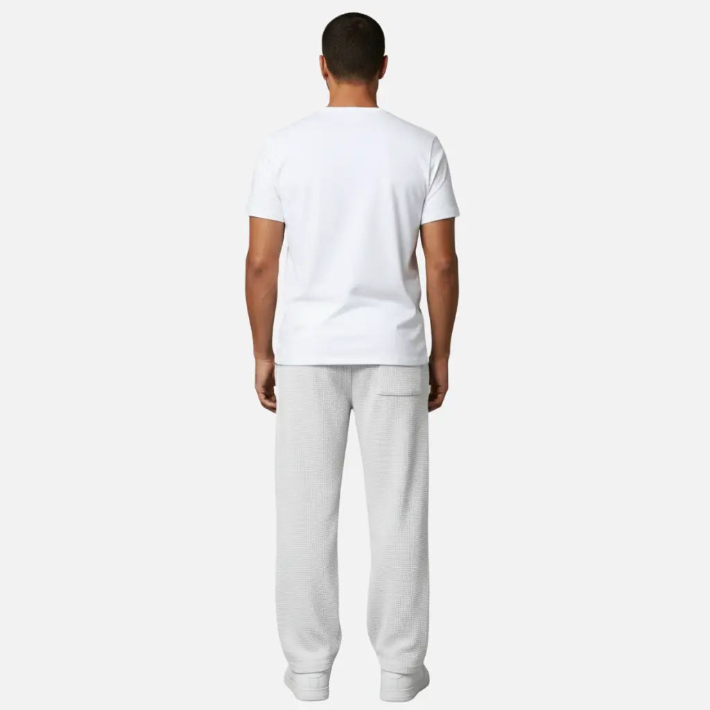 Velqlo | Pantalon droit confortable à motif gaufré pour homme