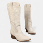 Velqlo | Bottes de cowboy en daim pour femmes