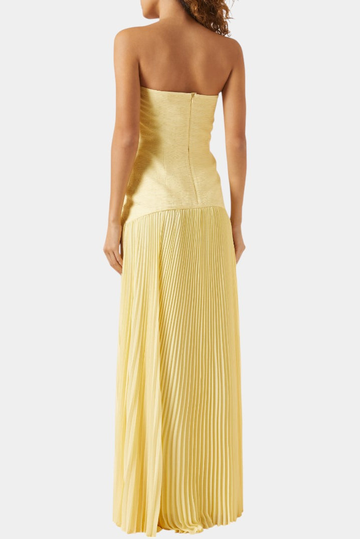 Deia Robe longue en maille à manches évasées