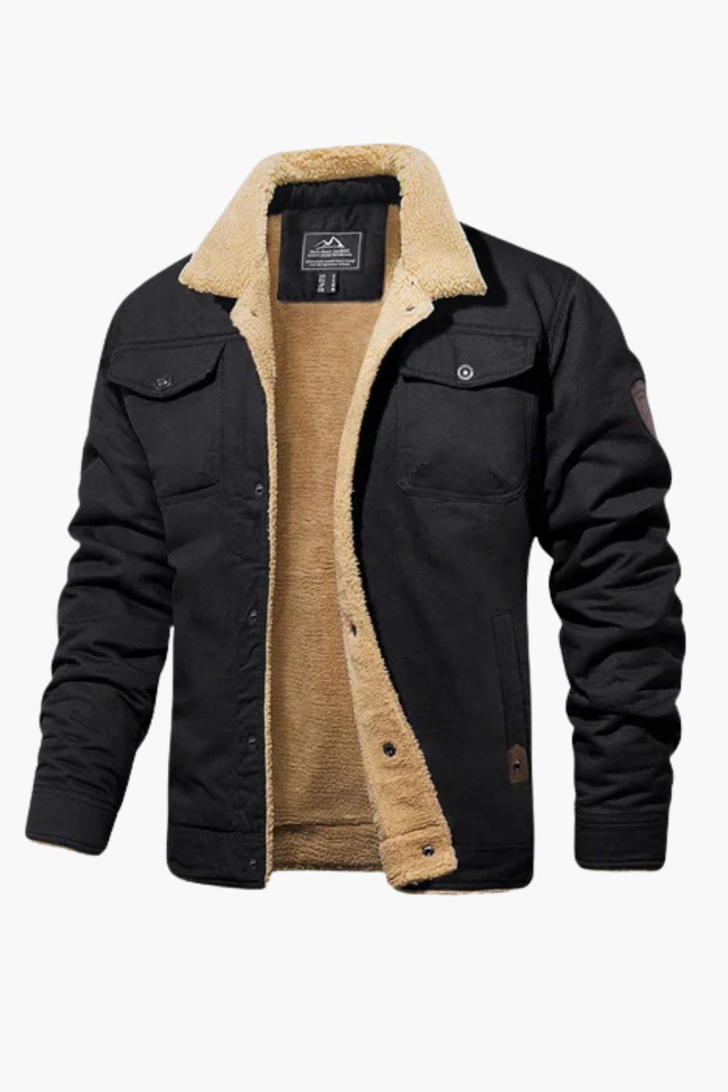Veste en Coton Doublée en Fleece pour Hommes Velqlo