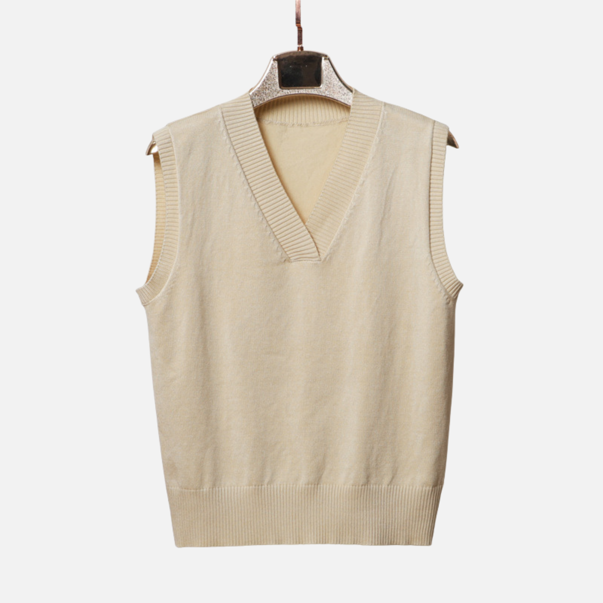 Velqlo | Gilet en maille col V classique pour homme – style business casual