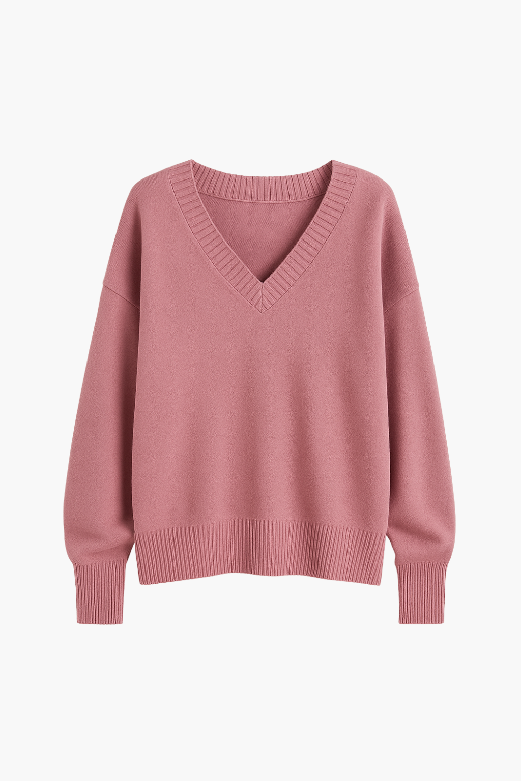 Pull en Maille à Col V pour Femmes Velqlo