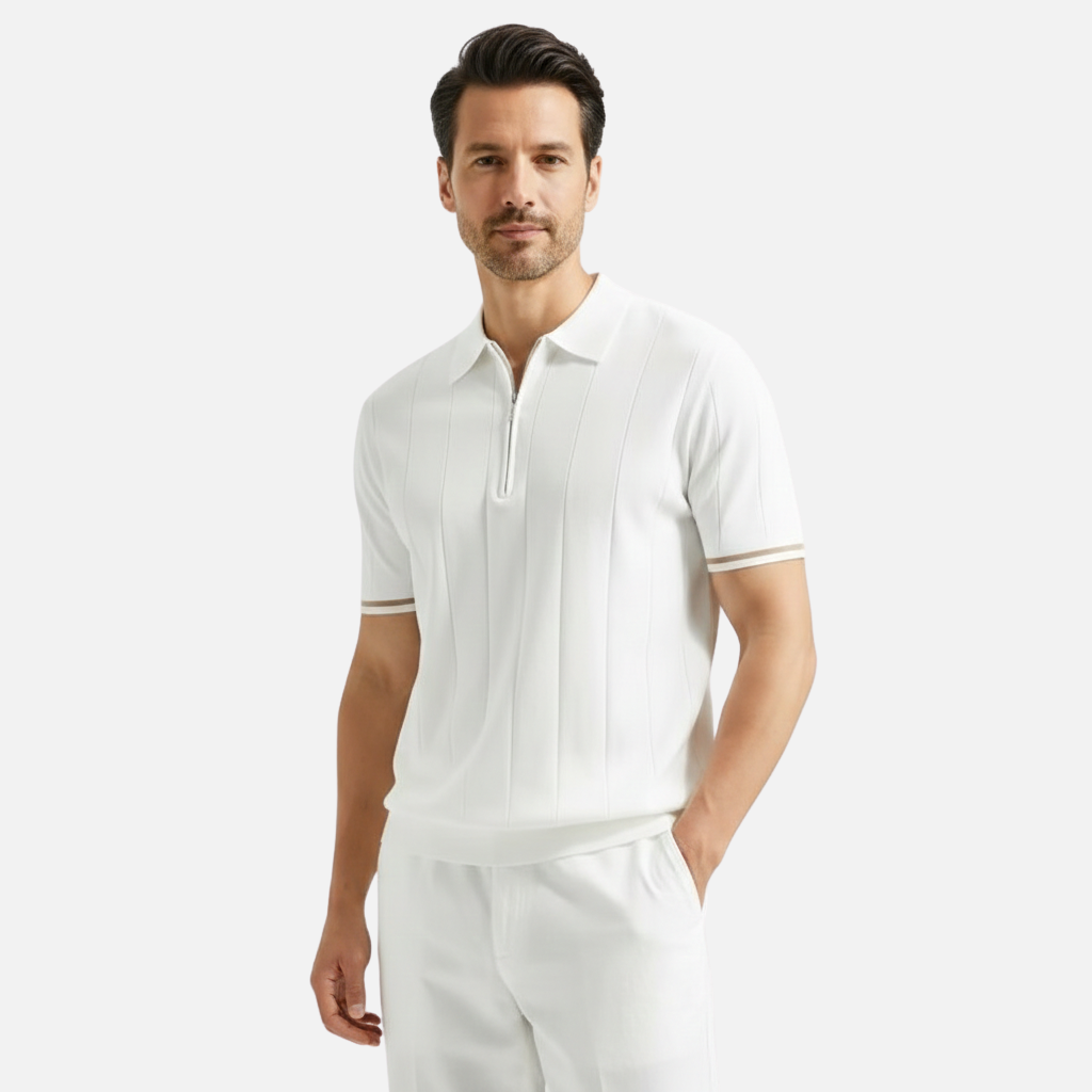 Velqlo | Polo d'été léger pour homme coupe ajustée