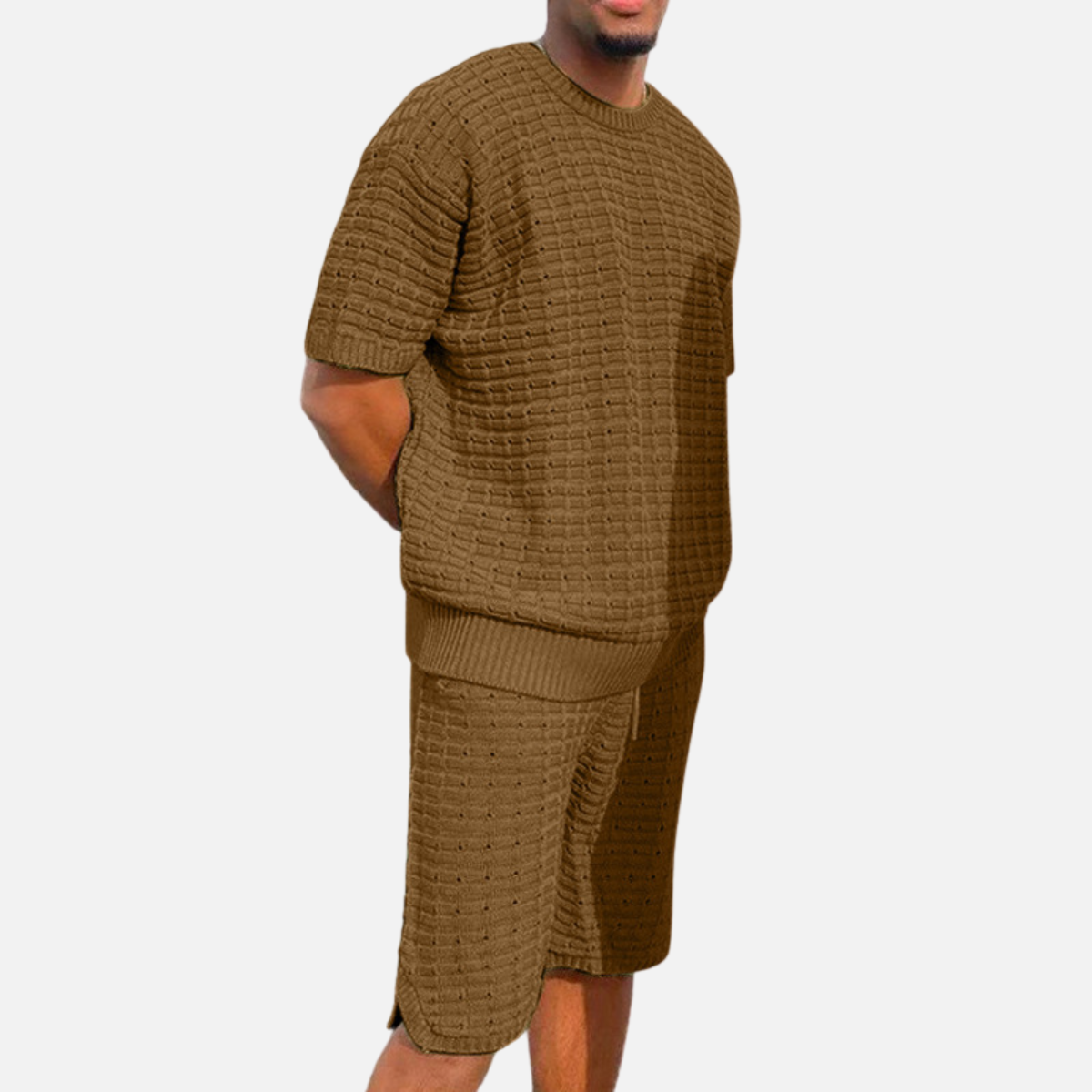 Velqlo | Chemise et short d’été coupe ample pour homme