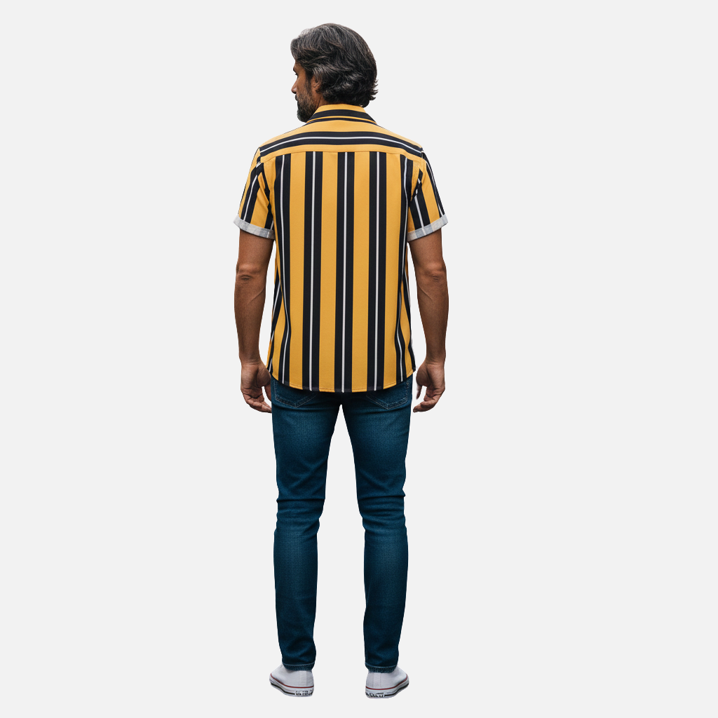 Velqlo | Chemise d'été en coton pour homme – Coupe ample, style décontracté et respirant