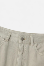 Jeans droits en coton taille haute pour femmes Velqlo