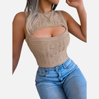Velqlo | Top court respirant pour femme coupe ajustée