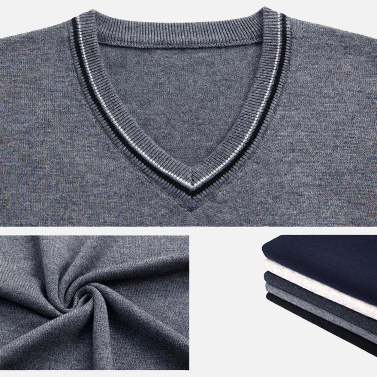 Velqlo | Pull Sans Manches Homme Coupe Ajustée Style Décontracté