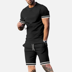 Velqlo | Ensemble d’Été Deux Pièces Décontracté Coupe Slim pour Homme