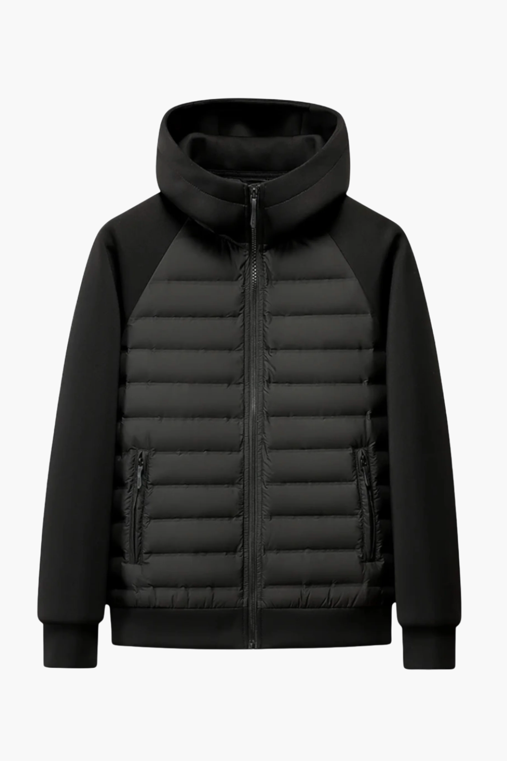 Veste à Capuche en Duvet pour Hommes Velqlo – Remplissage en Duvet de Canard Matelassé