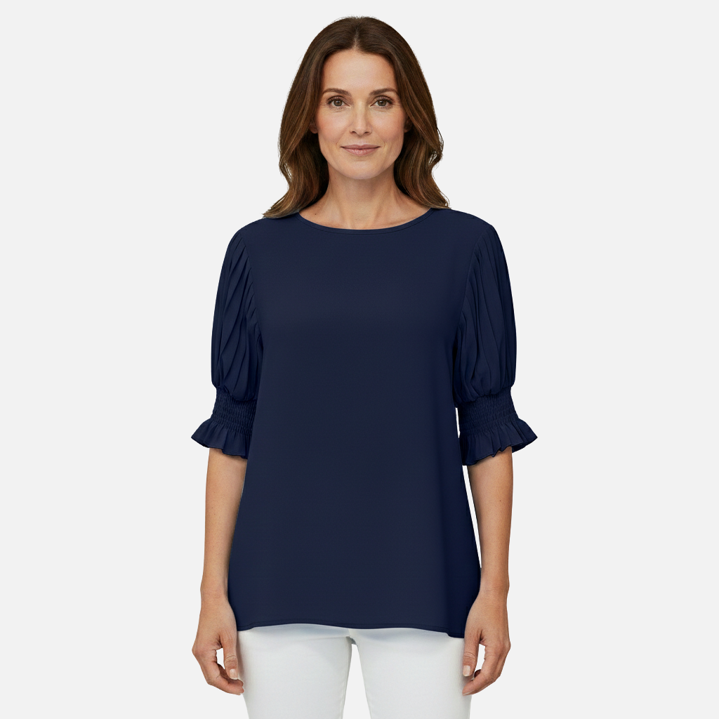 Velqlo | Blouse élégante en mousseline pour femmes, idéale pour le bureau