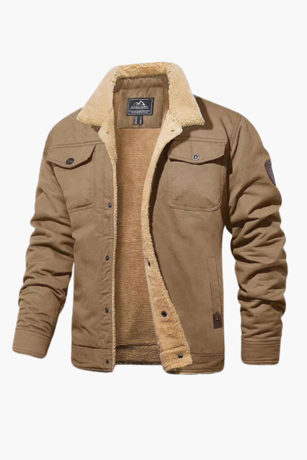 Veste en Coton Doublée en Fleece pour Hommes Velqlo