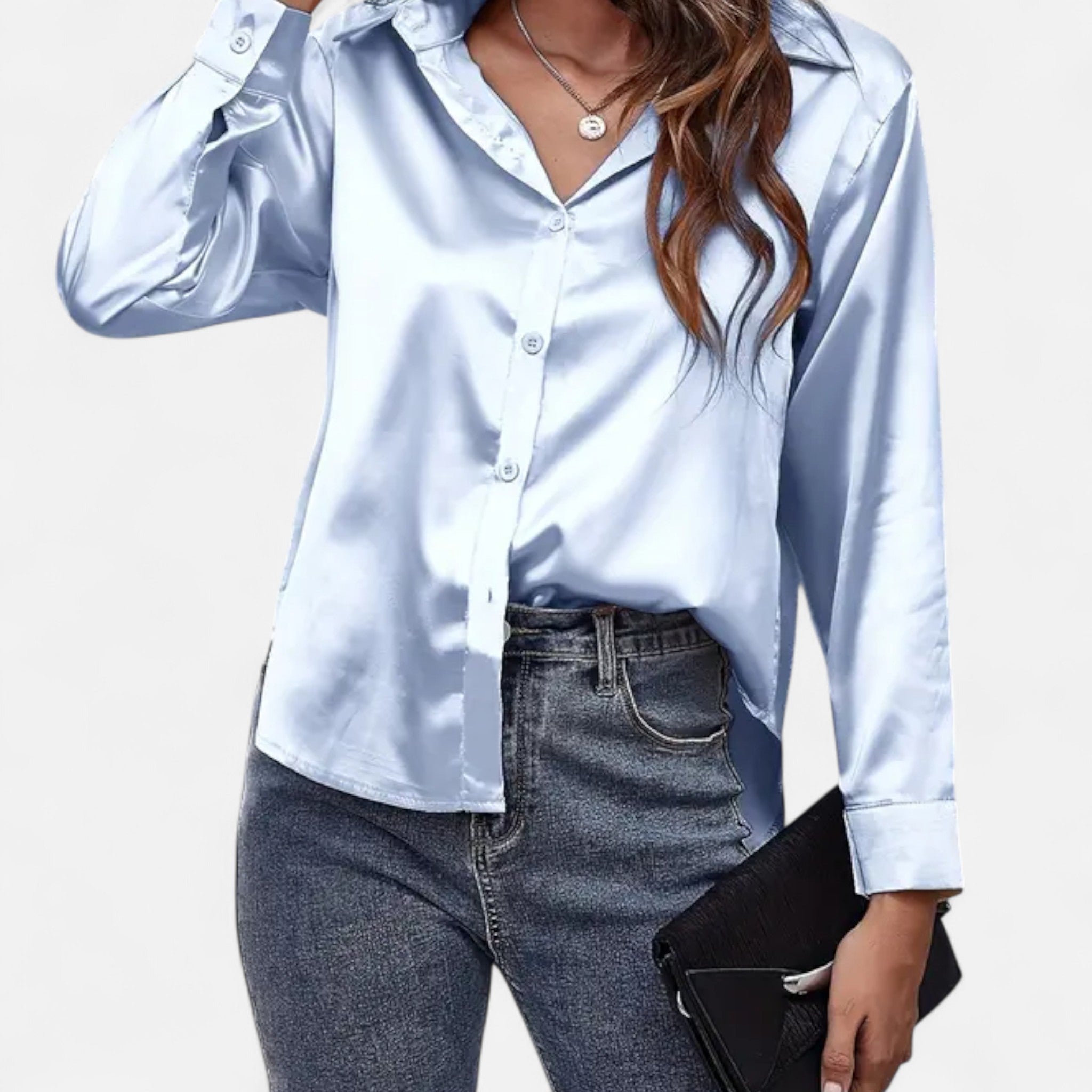 Velqlo | Blouse élégante en satin pour femmes