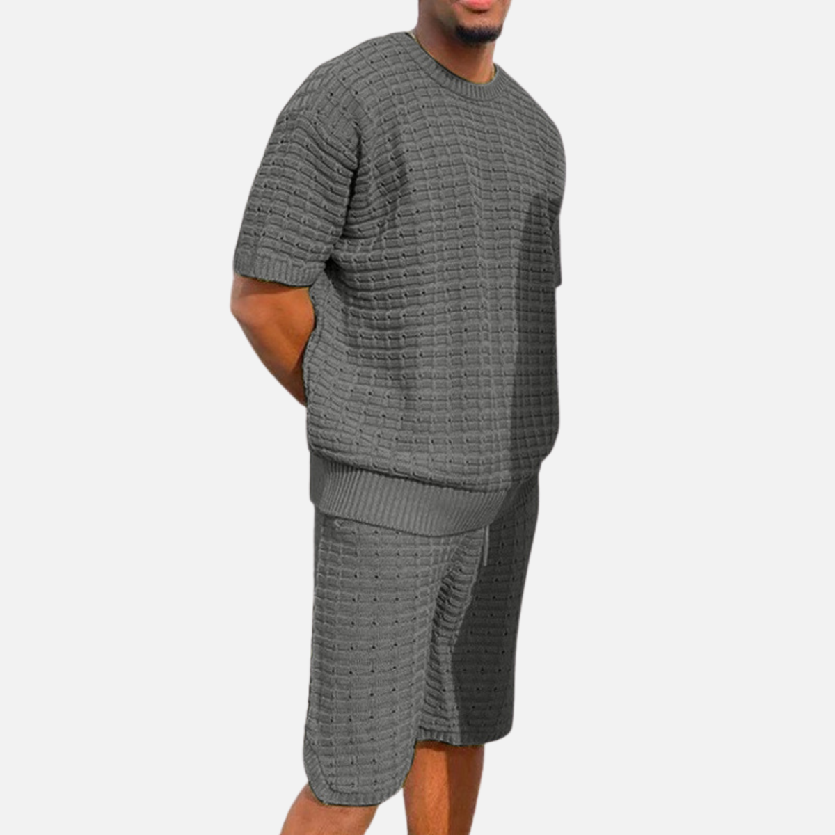 Velqlo | Chemise et short d’été coupe ample pour homme