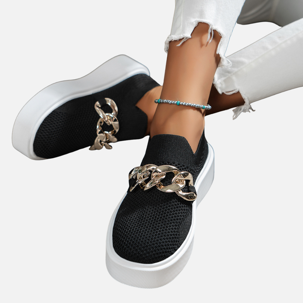 Velqlo | Chaussures Femme en Maille Légère à Enfiler Bout Rond