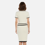 Velqlo | Ensemble deux pièces élégant en tricot noir pour femme