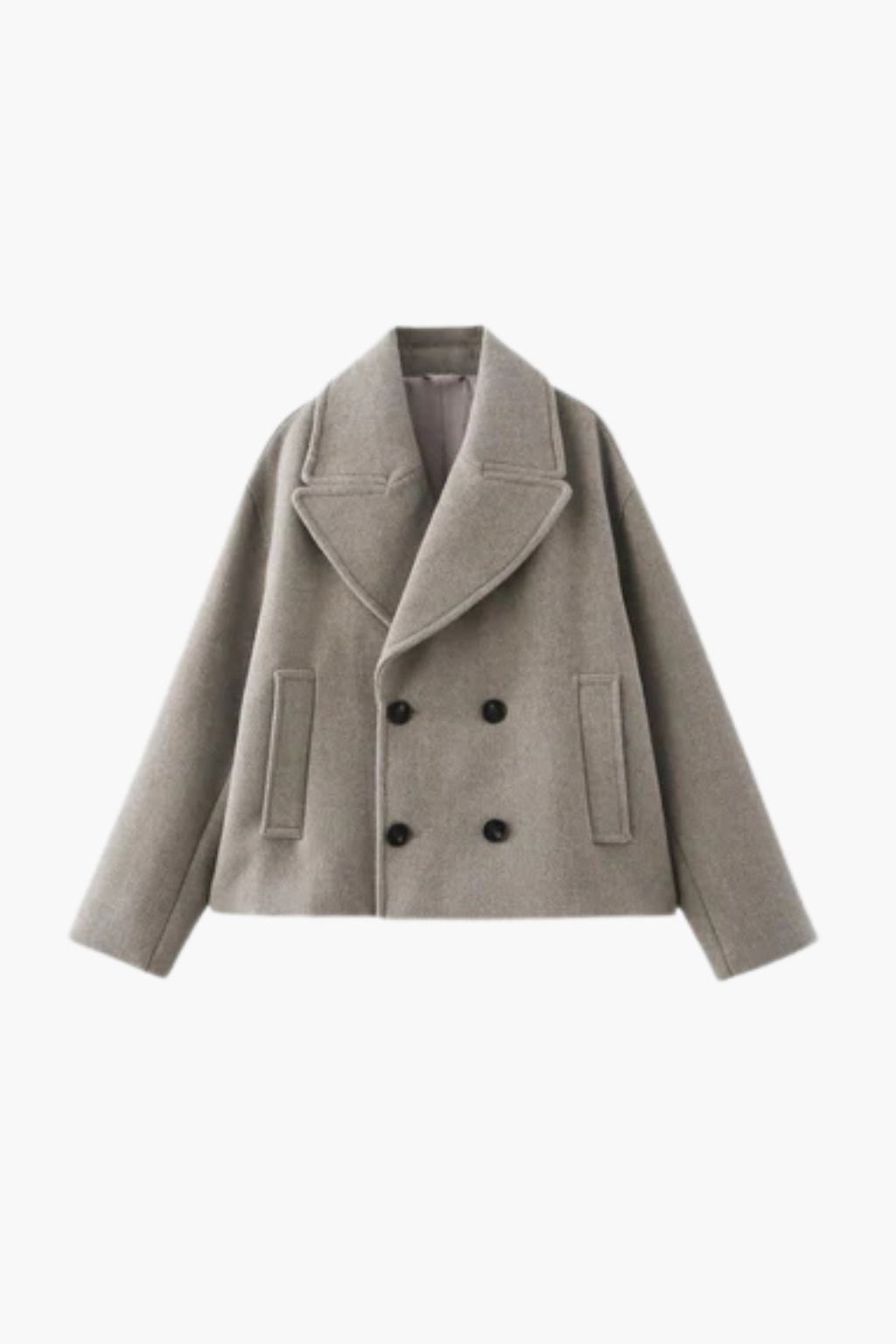 Manteau court en mélange de laine pour femmes Velqlo