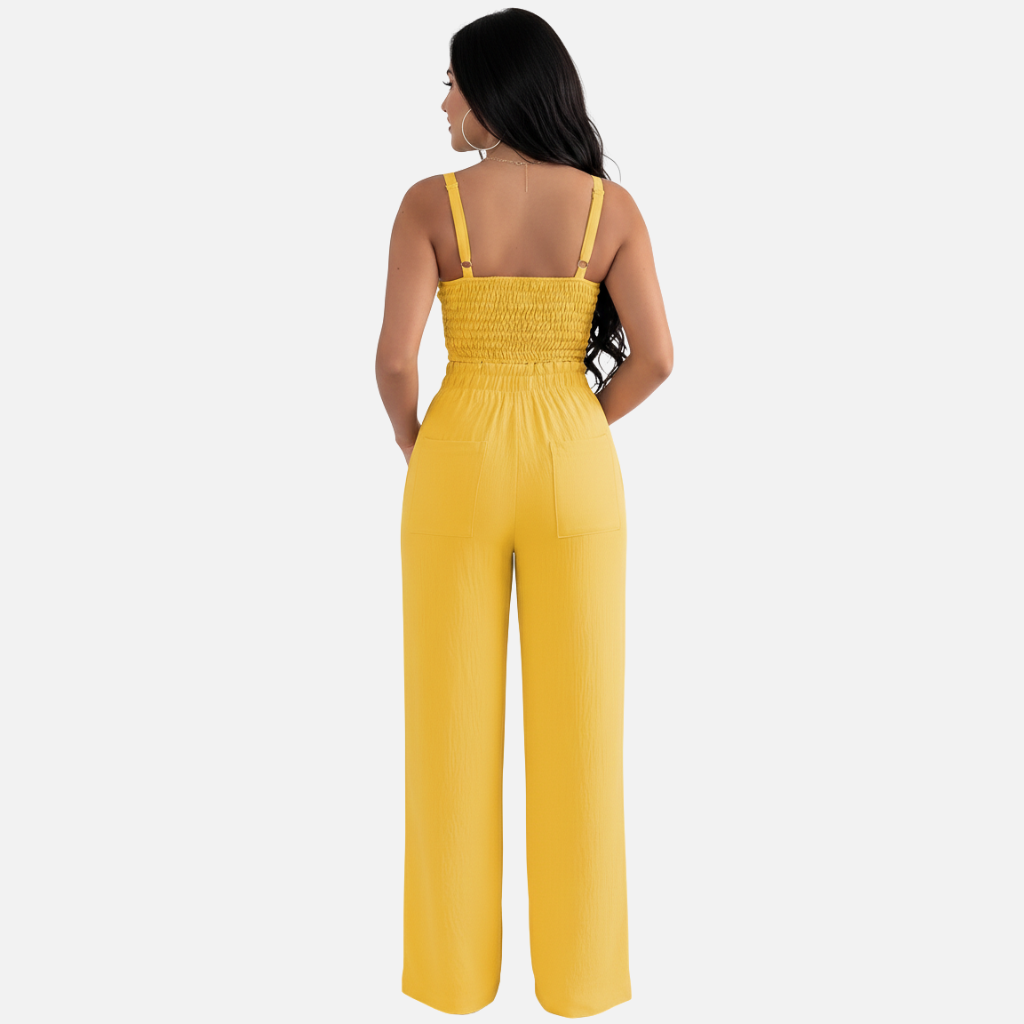 Velqlo | Ensemble pantalon à bretelles slim fit pour femme Tenue habillée