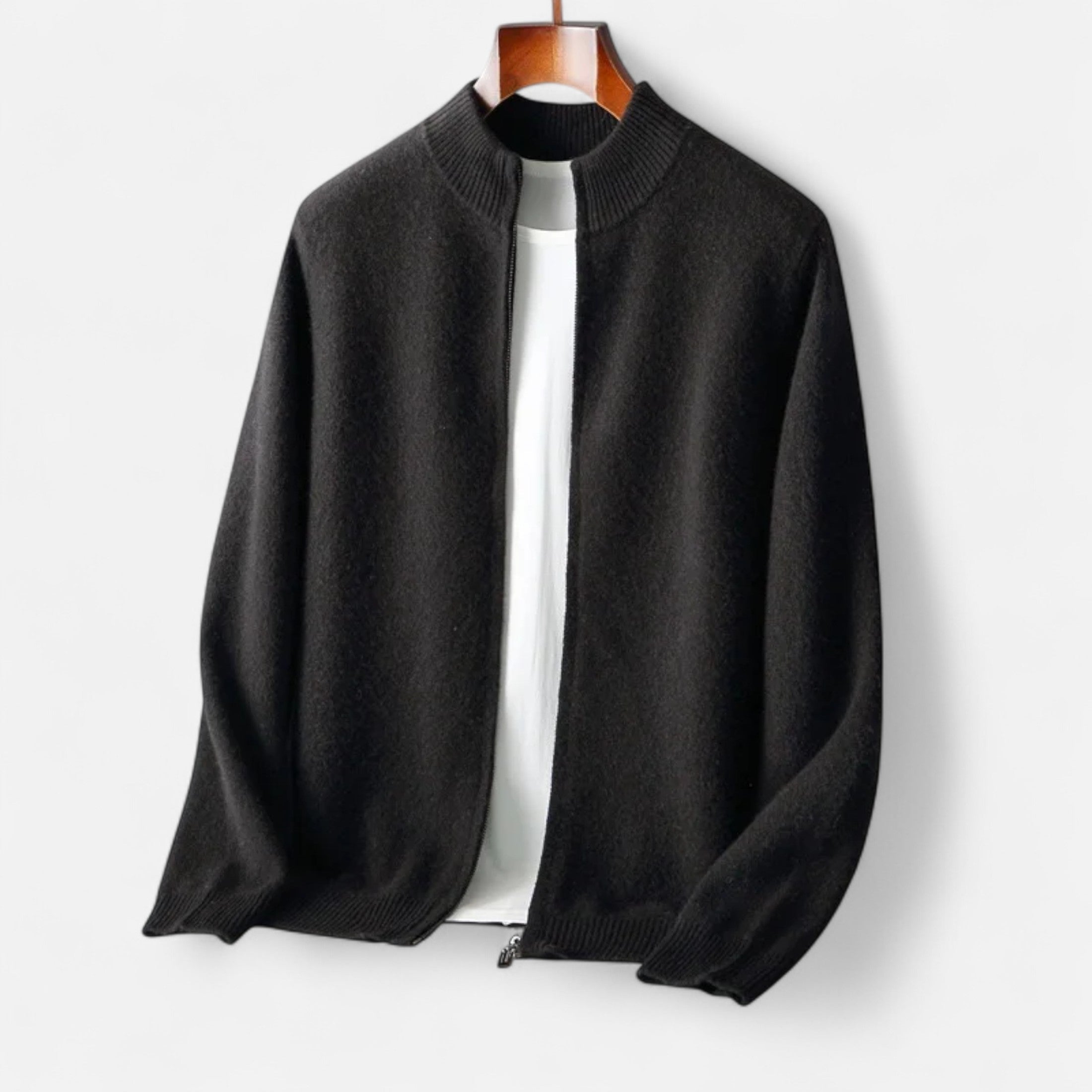 Velqlo | Pull zippé en laine mérinos pour hommes