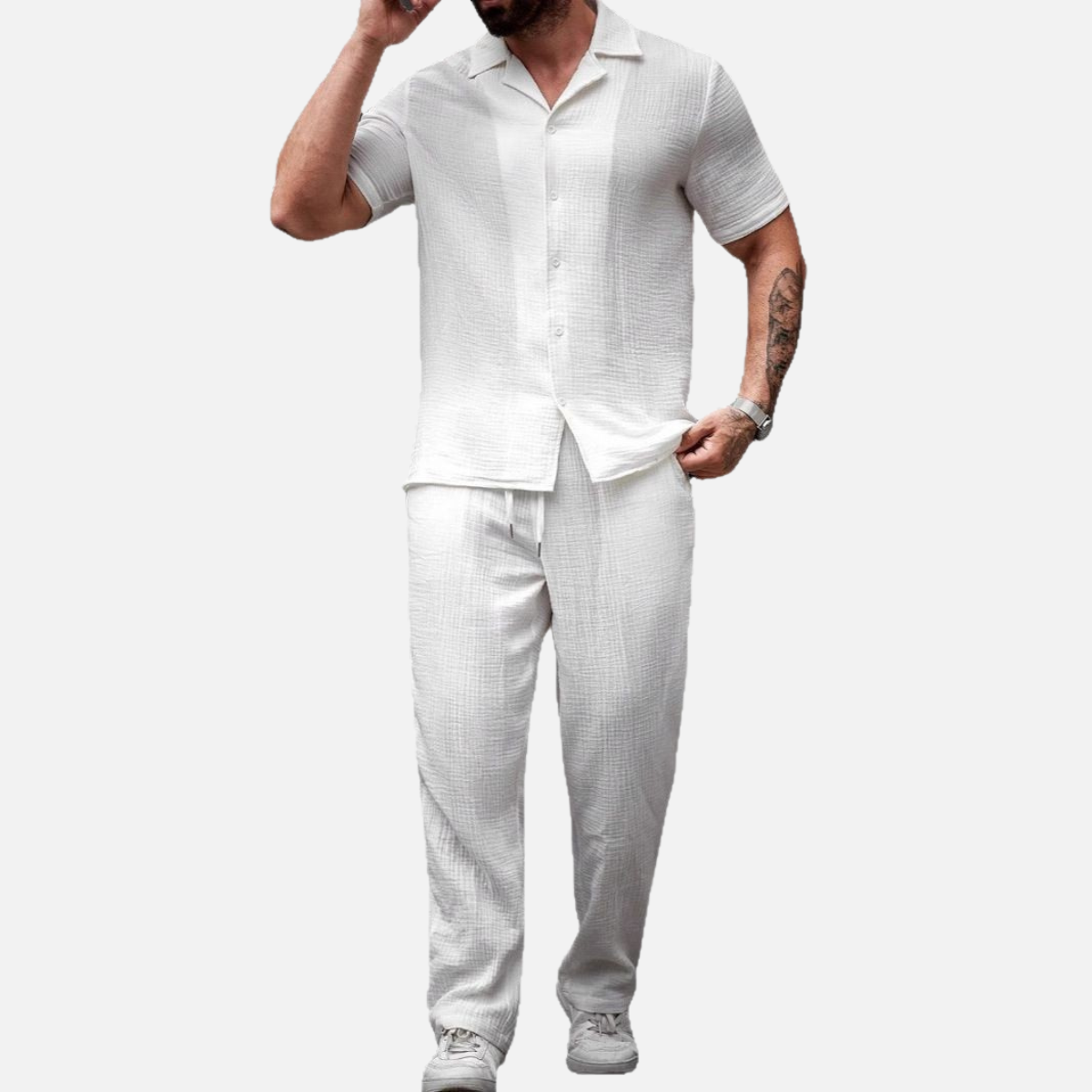 Velqlo | Ensemble Polo Deux Pièces Élégant pour Homme – Été