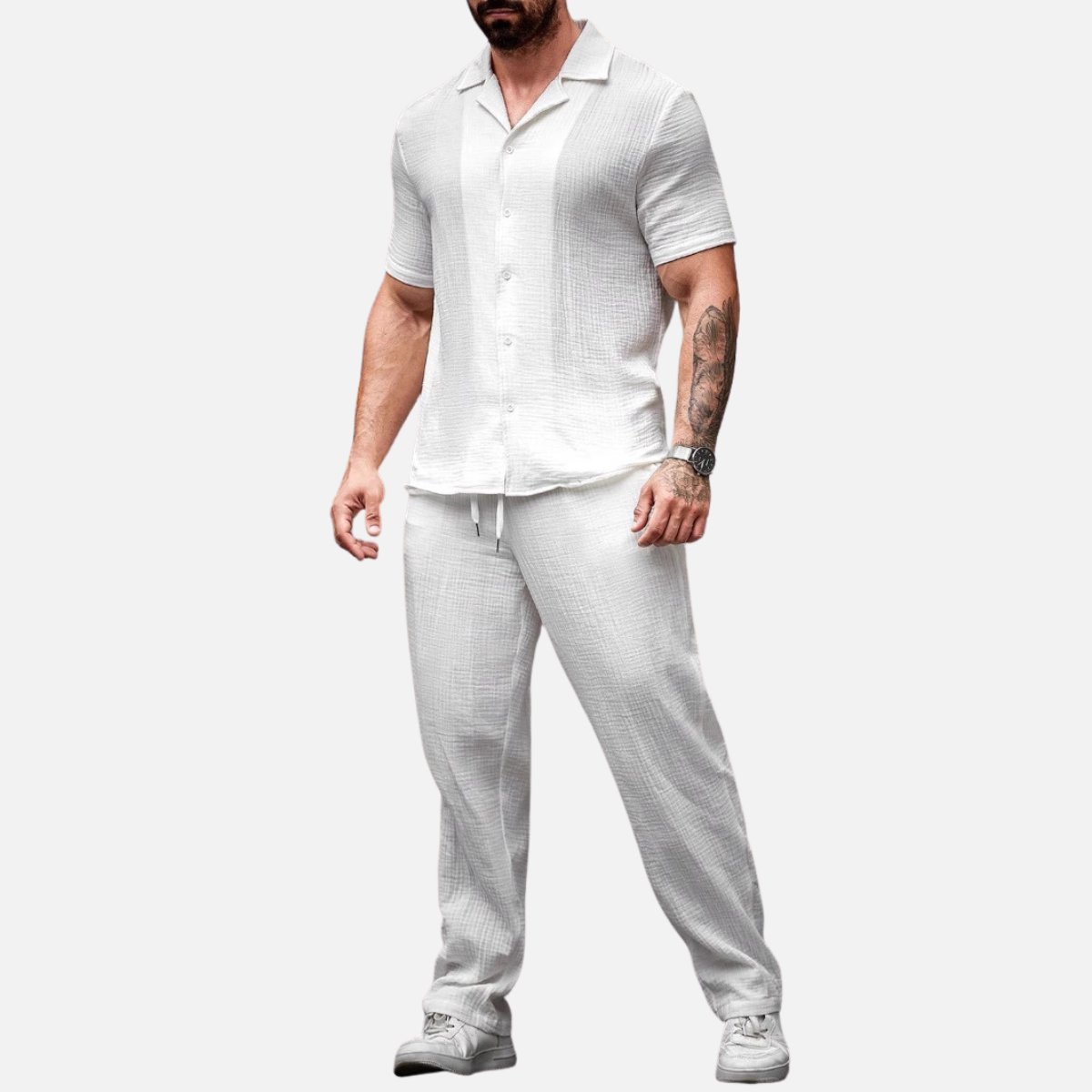 Velqlo | Ensemble Polo Deux Pièces Élégant pour Homme – Été