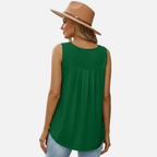 Velqlo | Débardeur ample à encolure carrée pour femme, chemise d'été