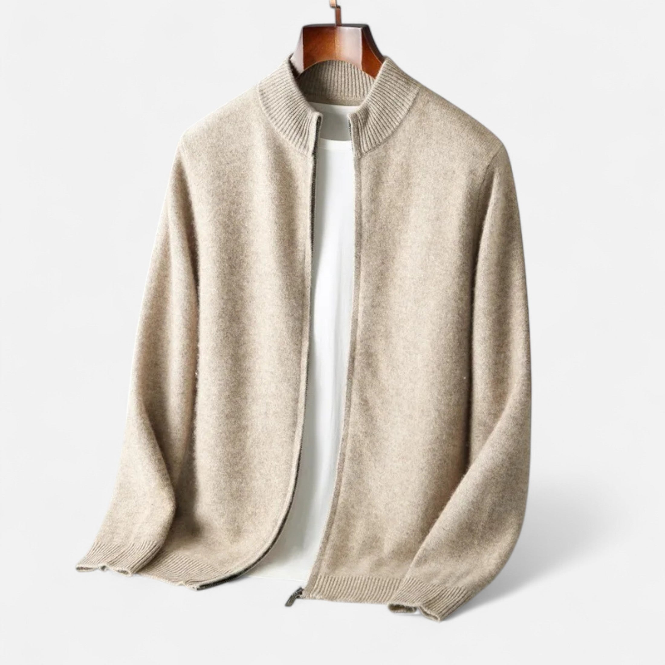 Velqlo | Pull zippé en laine mérinos pour hommes