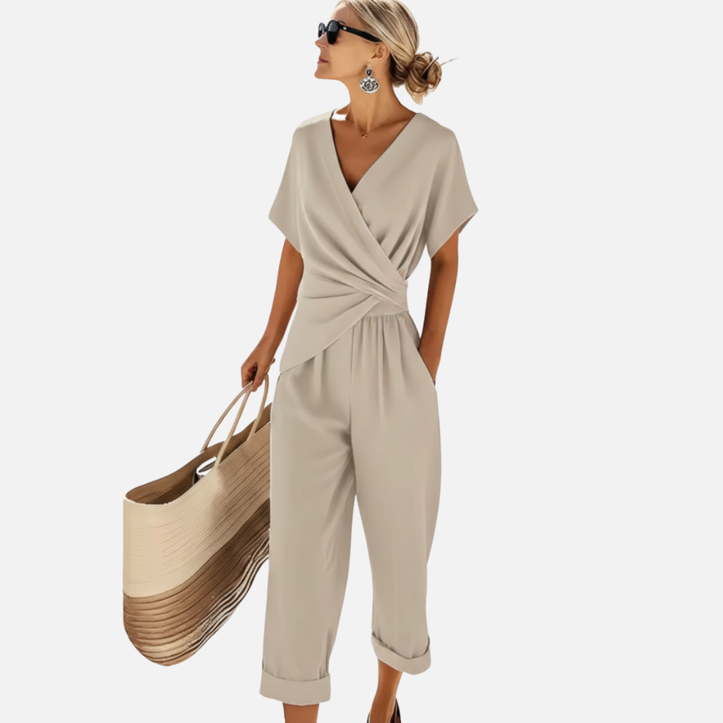 Velqlo | Ensemble assorti pour femme, coupe slim moderne