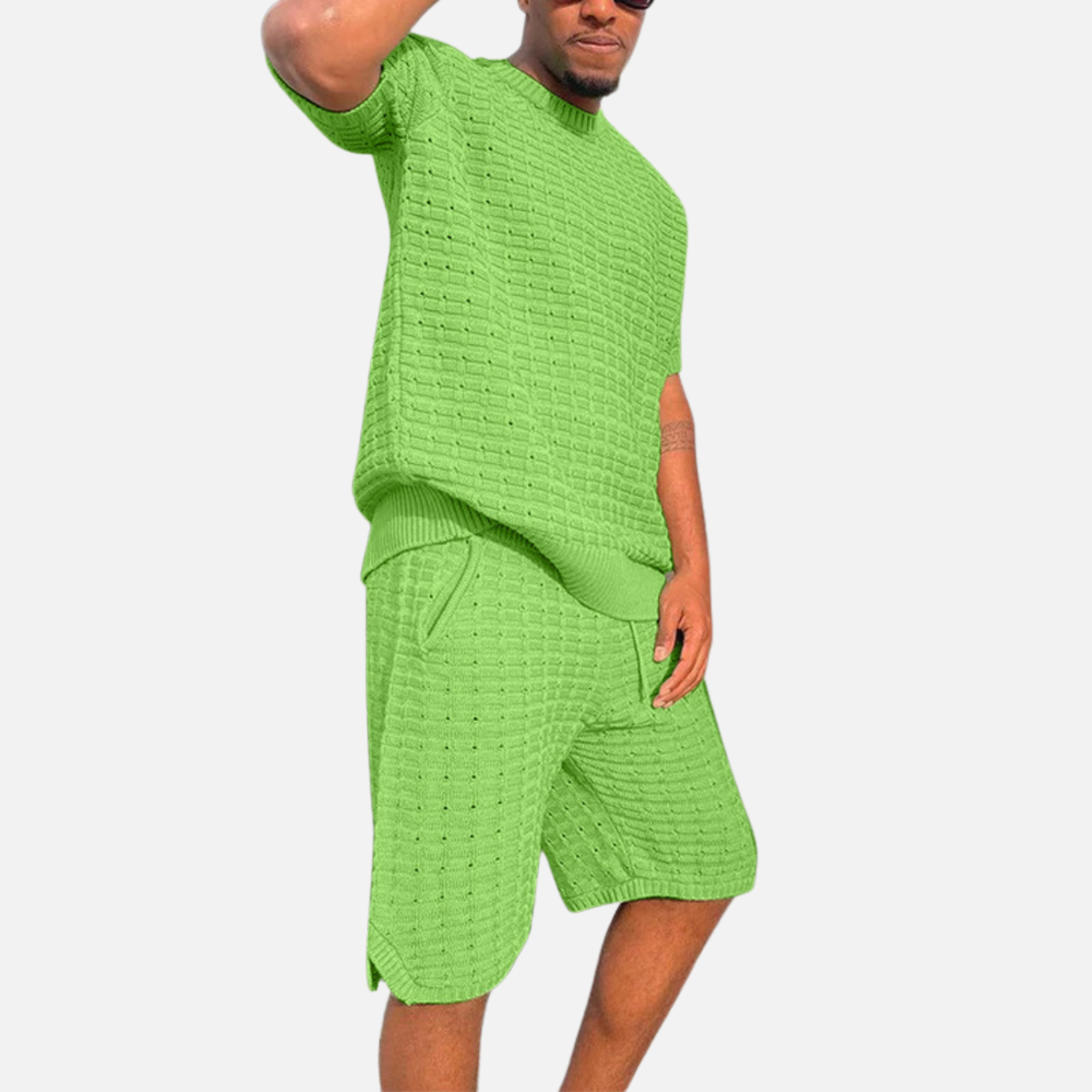 Velqlo | Chemise et short d’été coupe ample pour homme