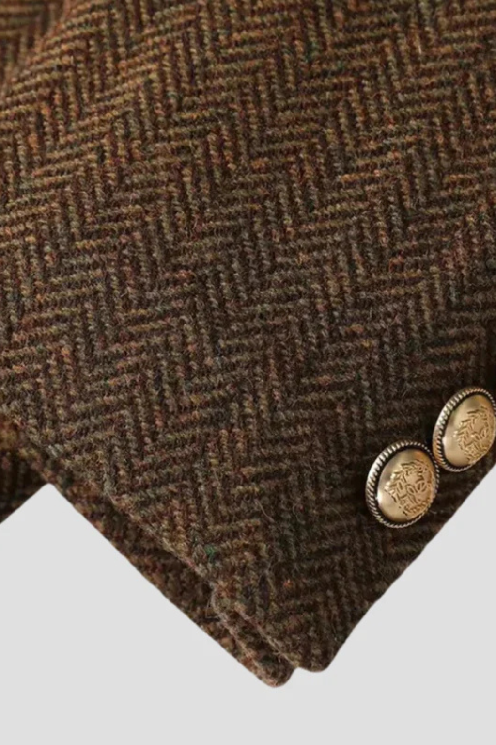 Manteau Blazer Long Femme en Laine Mélangée à Double Boutonnage Velqlo avec Ceinture