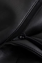 Pantalons droits en simili cuir taille haute pour femmes Velqlo