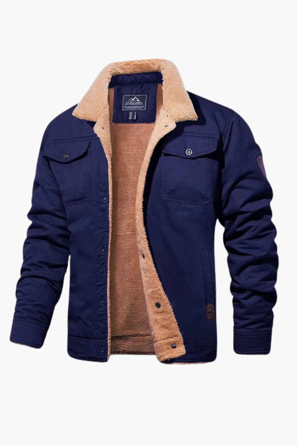 Veste en Coton Doublée en Fleece pour Hommes Velqlo