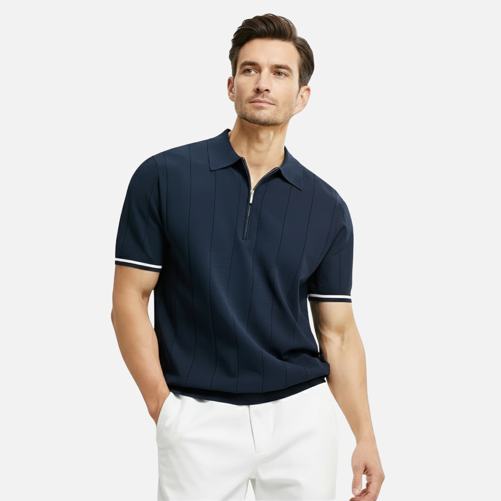 Velqlo | Polo d'été léger pour homme coupe ajustée